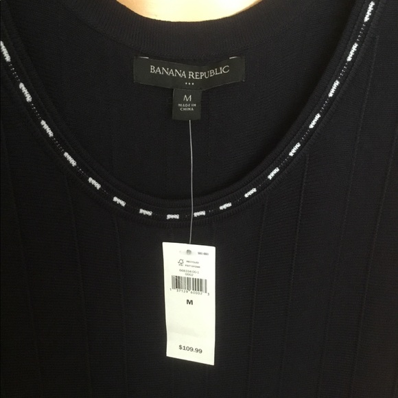 Banana Republic navy blue knit dress - Picture 2 of 2